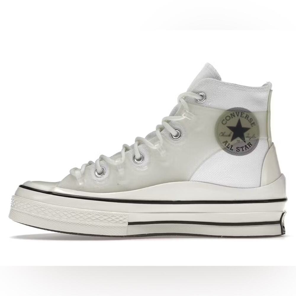 Converse Chuck 70 Hi Utility White Egret Beige Unisex M6 W8 Sneakers